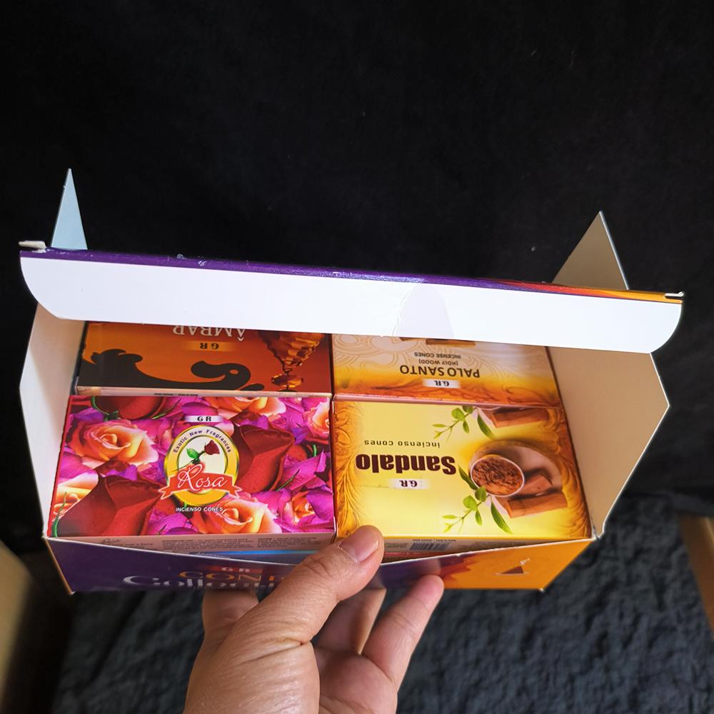 120 шт./лот Натуральный белый шалфей Индийские благовония Конусы с подставкой для благовоний Пало Санто Сандаловое дерево Лаванда Ароматы для медитации для дома
