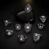Vintage Cold Wind Women Ring Gothic 9 Pieces Rings Set Creativity Simplicity Aesthetic Rings for Best Friend