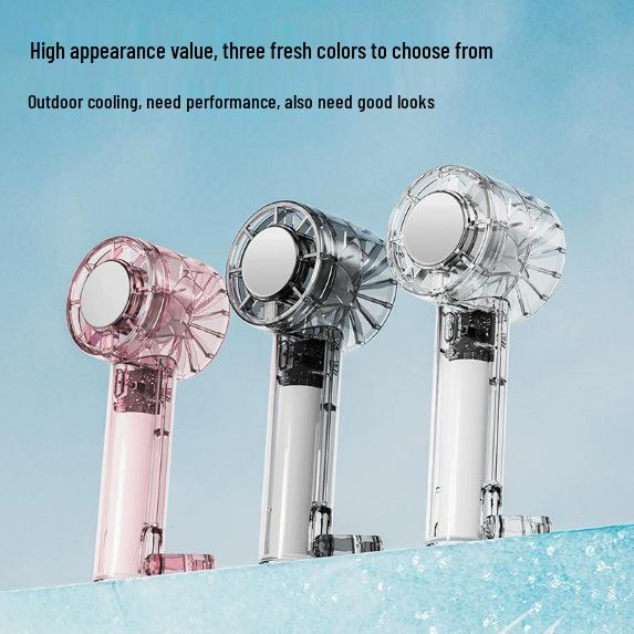 USB-Charging Portable High-Wind Fan with Cooling Ice Pack