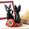 Миниатюрные настольные часы Studio Ghibli Delivery Service с изображением Дзидзи и мягкой игрушки Кики