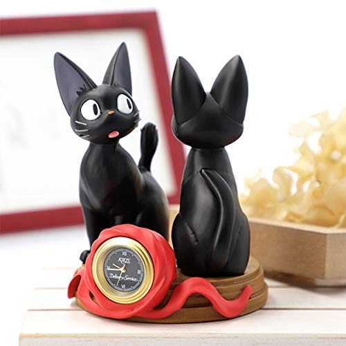 Миниатюрные настольные часы Studio Ghibli Delivery Service с изображением Дзидзи и мягкой игрушки Кики