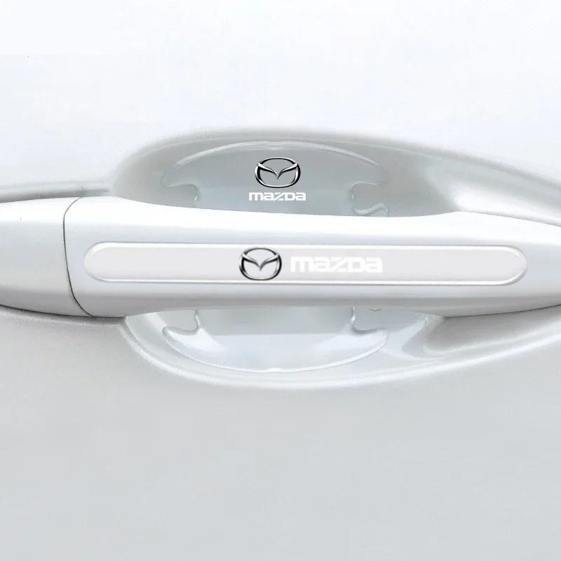 Auto door handle bowl guard anti scratch decal body edge collision parts for mazda 2 3 6 cx5 cx30 cx50 cx60 mx5 miata demio