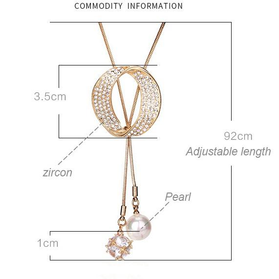 Tassel Pendant Necklaces for Women Sweater Chain Long Necklace Jewelry Accessories