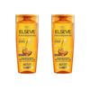 L'Oréal ELSEVE Шампунь 300мл 2 шт. Питание и Блеск ELSEVE Шампунь Питание и Блеск для Сухих Волос