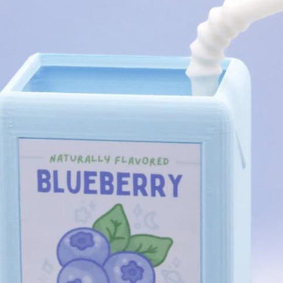 Lovely Juice Box Flower Pot Creative Resin Ornament Indoor Green Plant Planter Desktop Decoration for Home Garden Living Room Bedroom Office Cafe