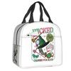 Custom Wickeds Musical Movie Insulated Lunch Bags for Camping Travel Waterproof Cooler Thermal Bento Box Women Kids