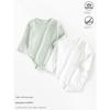 Baby Romper Spring and Autumn Style Pure Cotton Breathable Jacquard Baby Jumpsuit Onesie Home Wear