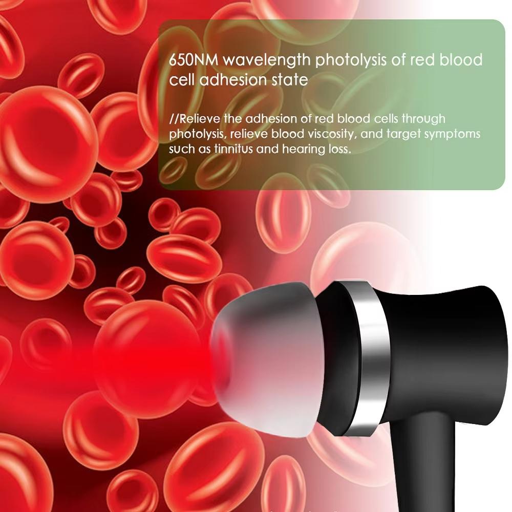 Portable Hanging Red Light Ear Device 650nm - LLLT Earplugs for Multi-Area Comfort Support
