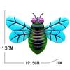 Металлическая пчела, настенное искусство, подвесные скульптуры, украшения для дома, заднего двора, сада, железное искусство, пчела, украшение для дома и улицы, статуя