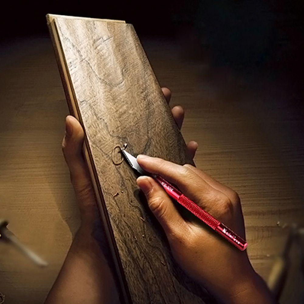 Sculpture Carving Pastry Tools Metal Scalpel Engraving Cutter with 6pcs Blade Non-slip Knife