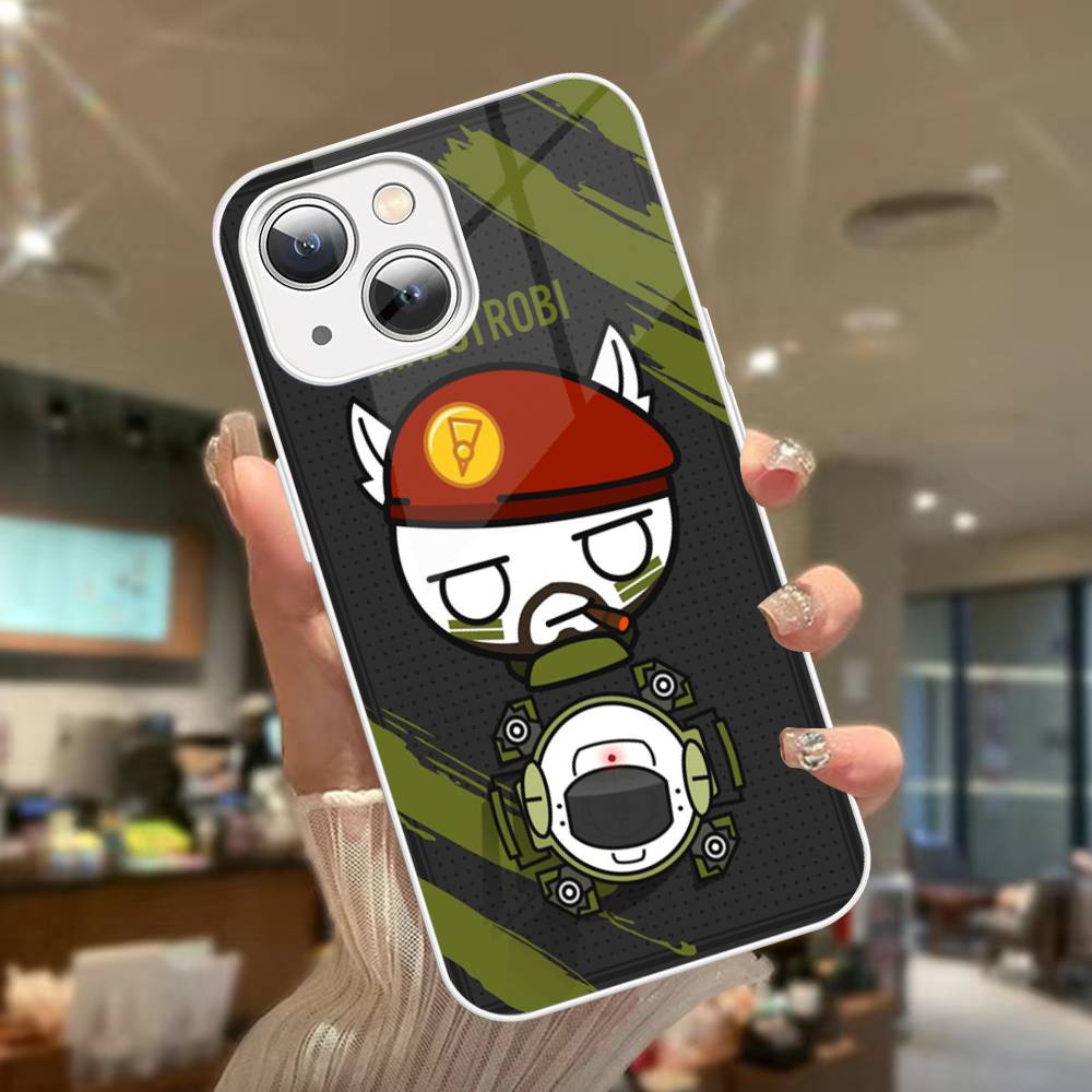 R-Rainbowes Игра Six Siege Аниме Закаленное Стекло Для Iphone 14 13 12 11 Pro Mini XS MAX 14Plus X XS XR Чехол