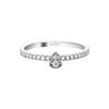 Qijia 925 Sterling Silver CNC Diamond Enamel Gourd Ring