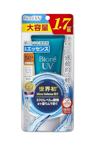 Biore UV Aqua Rich Водная эссенция 85г (В 1,7 раза больше обычного размера) Солнцезащитный крем SPF50+/PA++++