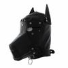 Black Dog Mask Full Hood Puppy Pet Play  Kink  Fetish Restraints Hoods