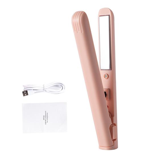 Портативный USB-выпрямитель для волос, быстрый нагрев, электрические щипцы для завивки, прямые вьющиеся волосы, челка, мини-щипцы для завивки, дорожный инструмент для укладки волос для женщин