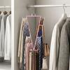 2Pcs 12 Hooks Metal V Shaped Hanger Rotatable Laundry Hanger Hat Storage Rack  Scarf Hanging