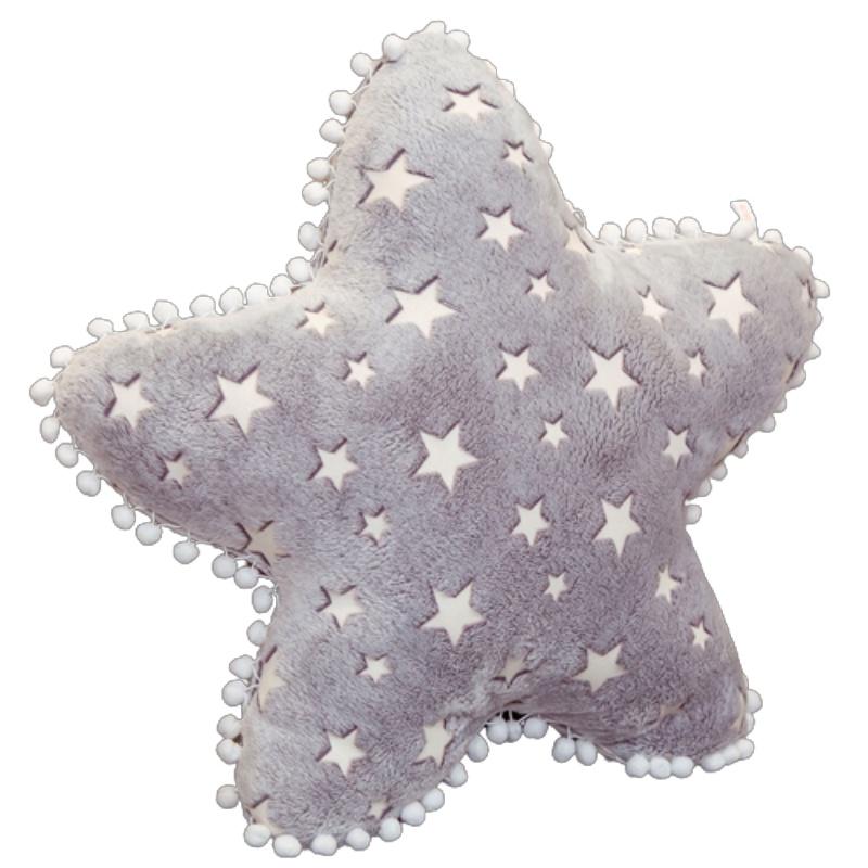 Soft And Fluffy Cloud Star And Moon Plush Pillow Light Up Decorative Sofa Cushion