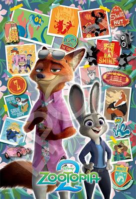 Epoch Пазл Disney Мультфильм Зверополис 2 Лучшие друзья Декоративный с и Декоративные наклейки Пазл из 300 деталей, - (26x38см), 73-409s, Коллаж, Клей,