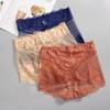 Summer Thin High Waist Lace Flowers Panties Sexy Women Breathable Seamless Tummy Control Underwear Plus Size Butt Lift Briefs