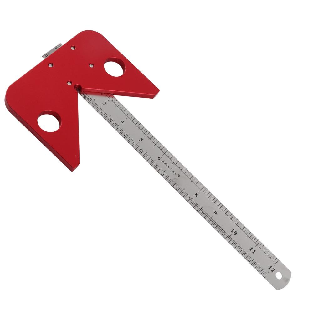 Центроискатель 45/90 градусов, разметочный инструмент из алюминиевого сплава, для разметки и разметки в деревообработке