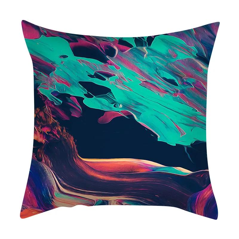 Диван, автомобильное сиденье, декор, домашний стул, чехол для подушки, абстрактный нерегулярный рисунок чернил, мраморная подушка