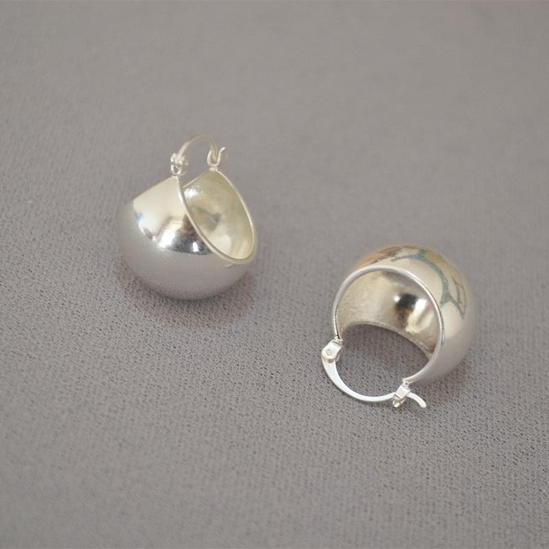 Серьги Celi Style Ретро Преувеличенные Полые Шары Простые Модные Темпераментные Латунные Позолоченные Серьги Женщины