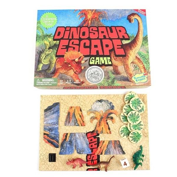 Настольная игра Space 27 Dinosaur Escape для детей от 4 лет и старше, кооперативная игра для 2–4 игроков, один предмет, разные цвета