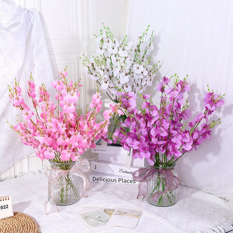 Dancing Orchid Silk Flower Arrangement For Wedding Decor And Home Styling