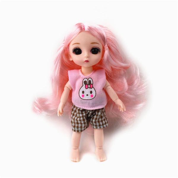 16 см большой глаз кукла моделирование принцесса одеваются игрушечная одежда кукла модный стиль случайный
