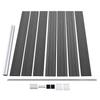 Fence Panel Set WPC 872x146 cm Black