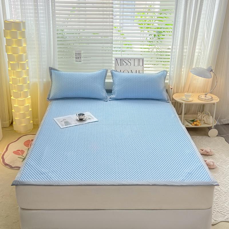 Комплект холодного коврика Ice Bean Ice Bean класса A 3D, состоящий из трех простыней, которые можно стирать в машине, натяжной простыни, летнего мягкого коврика с кондиционером