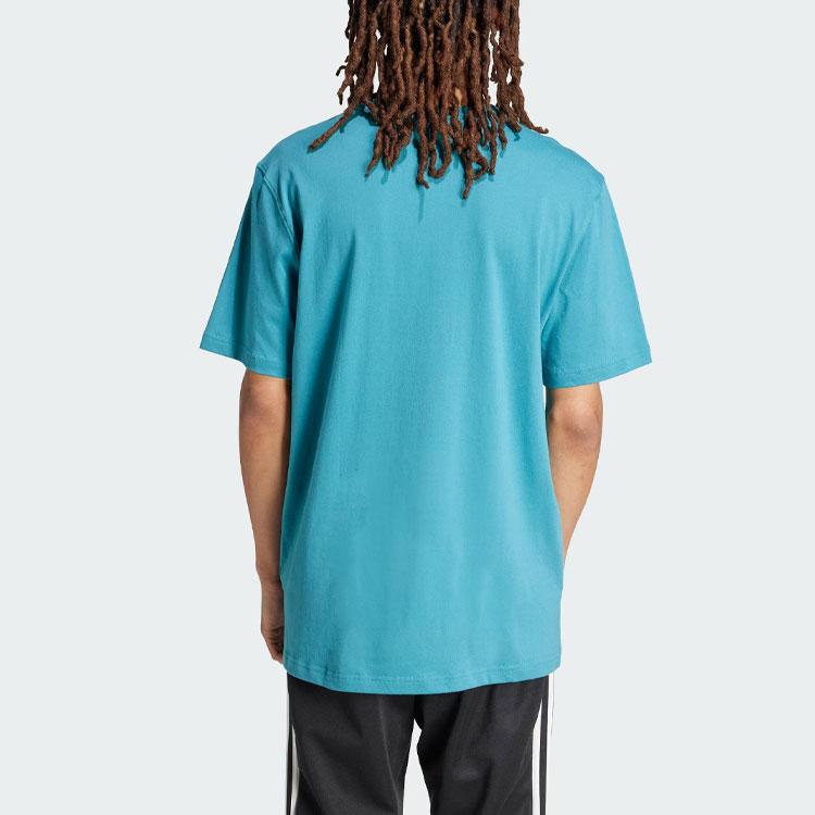 Adidas Originals Sunset Graphic Tee T Shirt Men's Arctic Ocean Blue JF2856