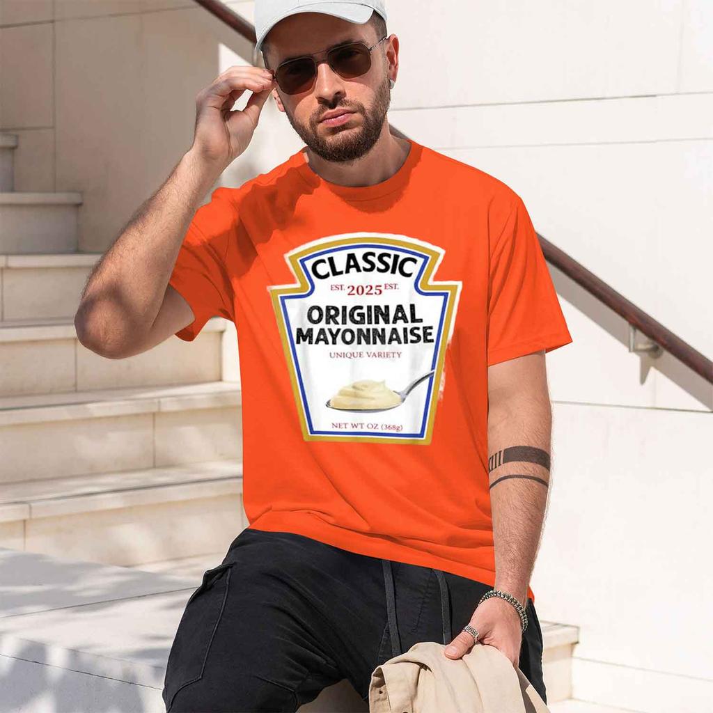 2026 New Diy Halloween Group Costume Tee Mayo Condiunisext Themed Funny Outfit Novelty Halloween Team Graphic Tshirt