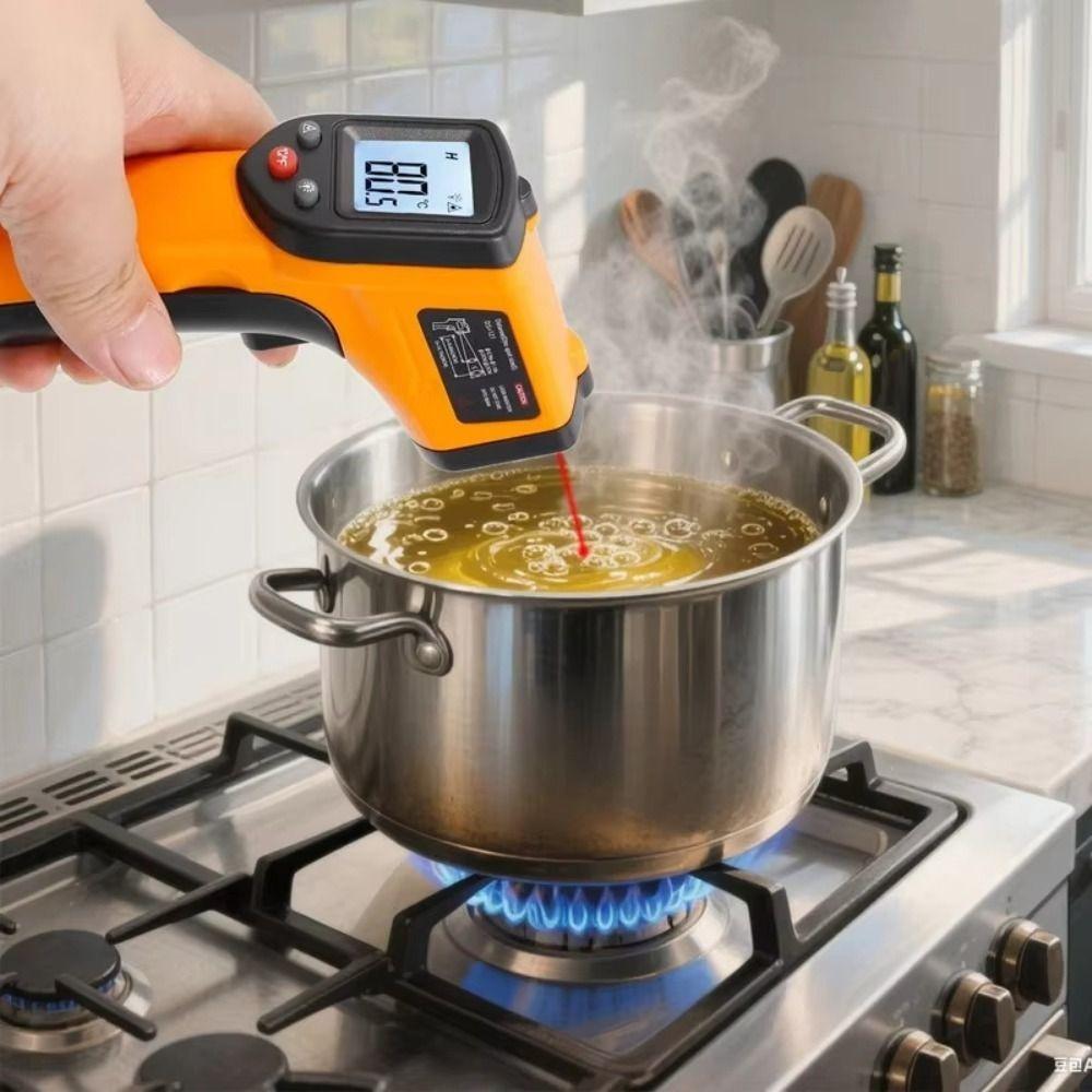 Non-Contact Infrared Thermometer LCD Display Cooking Thermometer Temperature Measurement