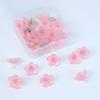10/20/30Pcs 3D Board Push Pin DIY Pink Flower Push Pins Portable Decorative Studs  Stationery