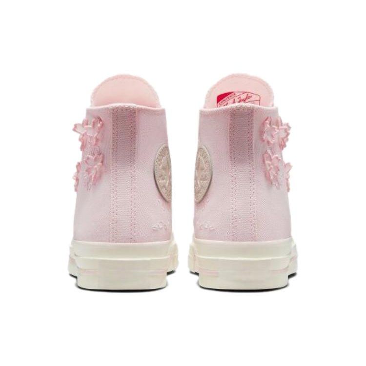 Converse Высокие парусиновые кроссовки 1970-х годов с вышивкой Cherry Blossom Кроссовки унисекс Розовые A06221C