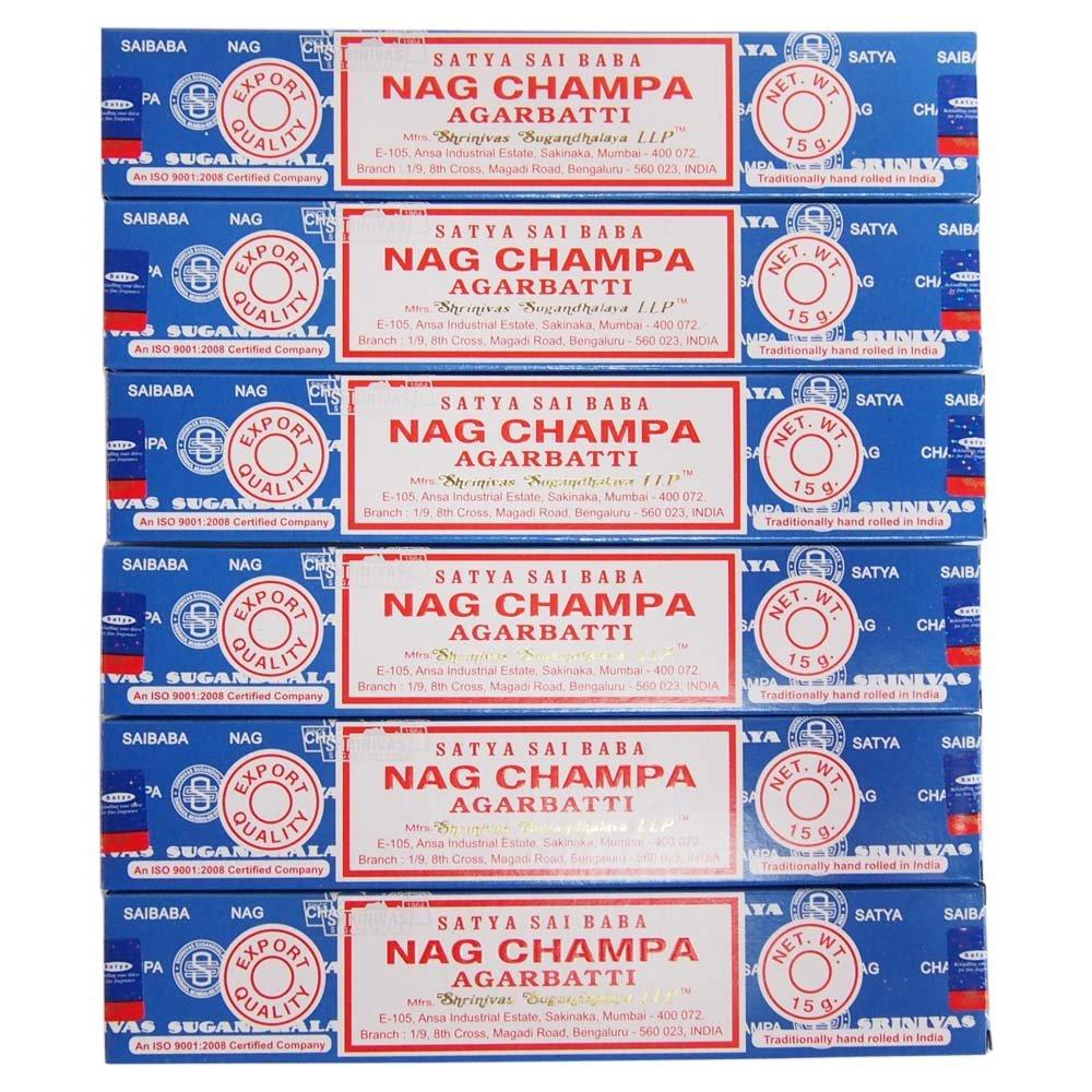SATYA Saibaba Nag Champa Stick Type 6 Box Set