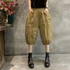 Women's Summer Washed Seven-Point Lantern Pants Loose Casual Versatile Eight-Point Harem Pants