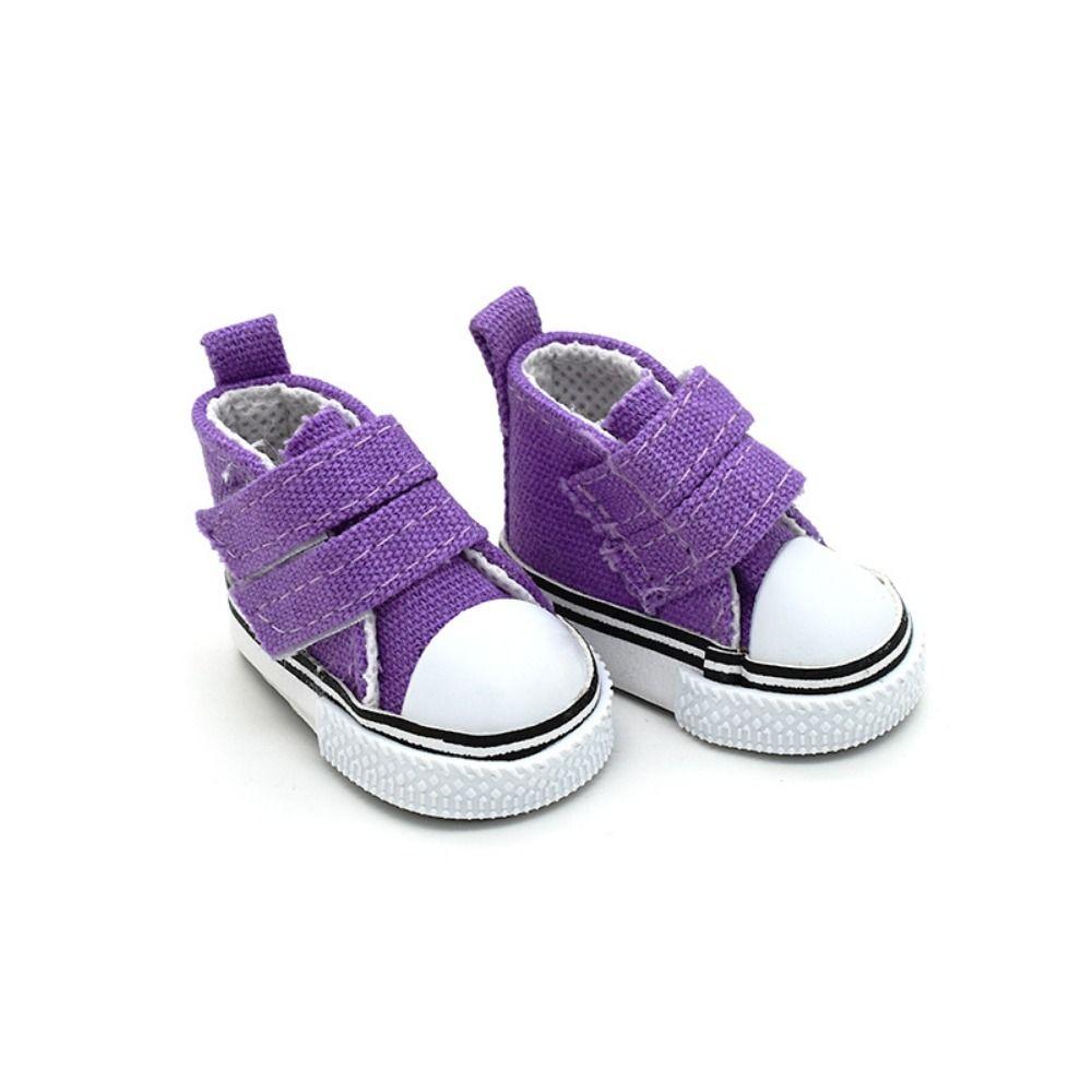 1 Pair DIY Doll Canvas Shoes Mini Doll Sneakers 1/6 Scale Mini Sneakers Blythe Doll Toy
