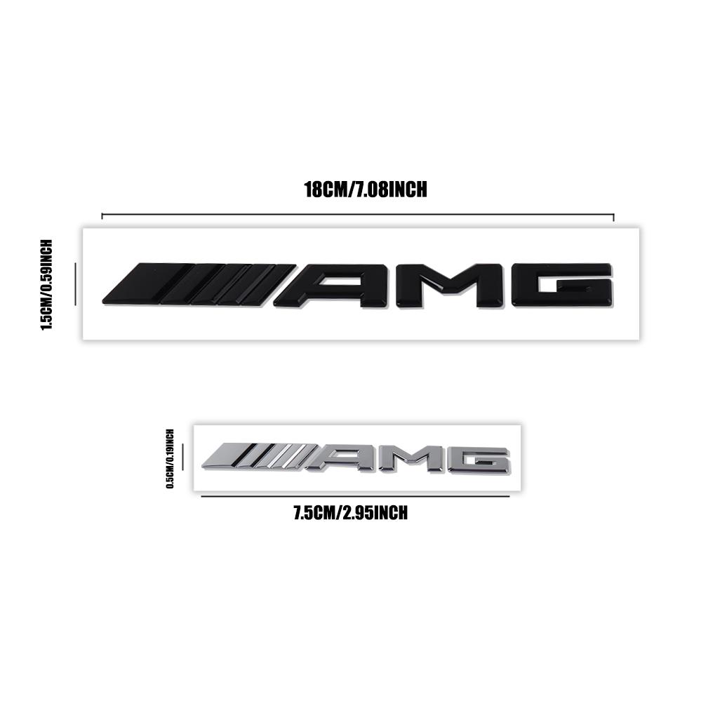 Car Sticker 3D ABS Rear Trunk Words Logo Decals For Mercedes Benz AMG A B C E M R G S Class GLA GL CLA CES CLS SLK GLK CLK