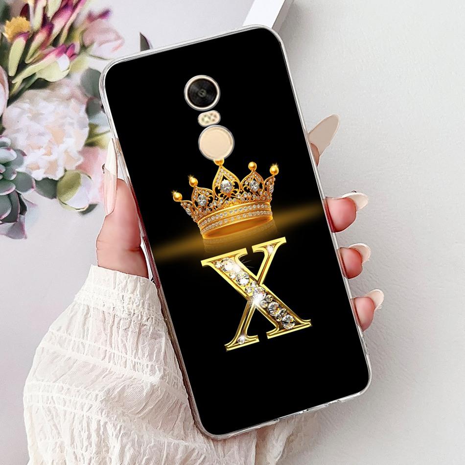 Для Xiaomi Redmi Note 4X (Note 4 Глобальная ) Модный чехол для телефона с буквой-короной для Redmi Note4X Note4 Global, мягкий силиконовый TPU
