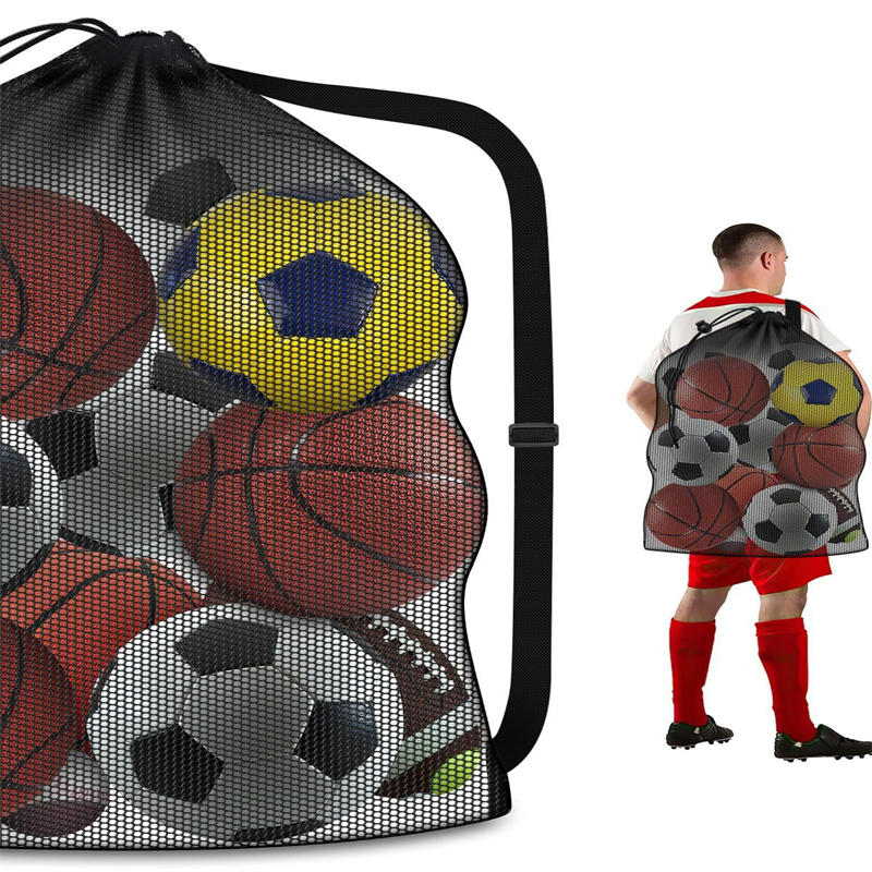 Сумка для хранения мячей большой вместимости, футбольная наплечная сумка для переноски, мешок на шнурке для баскетбола, волейбола