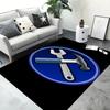 Mechanic Wrench Gear Print Area Rug Anti-slip Floor Mat for Garage Tool Logo Style Soft Washable Carpet for Workshop Home Decor