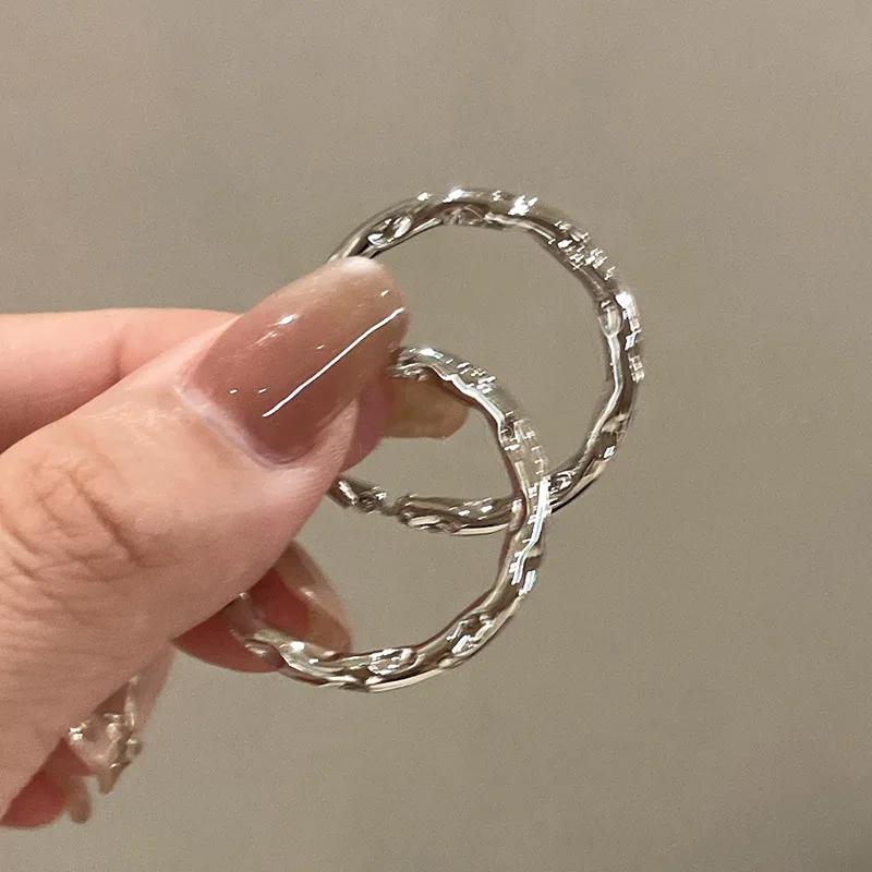 LATS Design Модные Ретро Геометрические Серьги-Кольца для Женщин Неправильные Легкие Простые Круглые Серьги Украшения Подарок