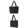 Lightweight Quilted Tote Bag Women Multifunctional Travel Solid Color Shoulder Bag Handbag for Work Gym