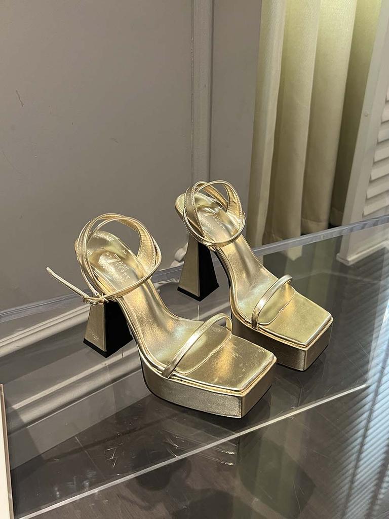 Модные туфли на платформе для женщин. Босоножки с квадратным открытым носком. Летние туфли. Туфли на толстом каблуке. Босоножки для вечеринок и свадеб. Шлепанцы. Туфли-мюли. 39