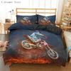 Motorcycle Race Car Bedding Set Single Twin Double Queen King Cal King Size Bed Linen Set