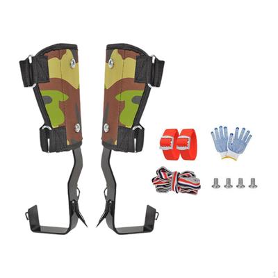 Шипы для лазания по деревьям Профессиональная защита от падения Широкая педаль с ремешками на лодыжках Снаряжение для