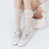 Lace Lace Socks for Women Spring and Summer, Thin Pile Socks, Lolita Rose Ballet-style Bow Stockings