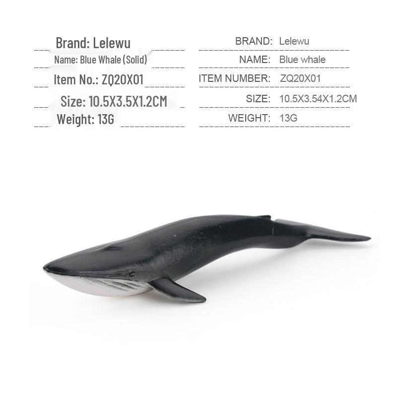 Children's Marine Animal Model Set: Mini Whale, Shark, Dolphin, Turtle, Sea Lion